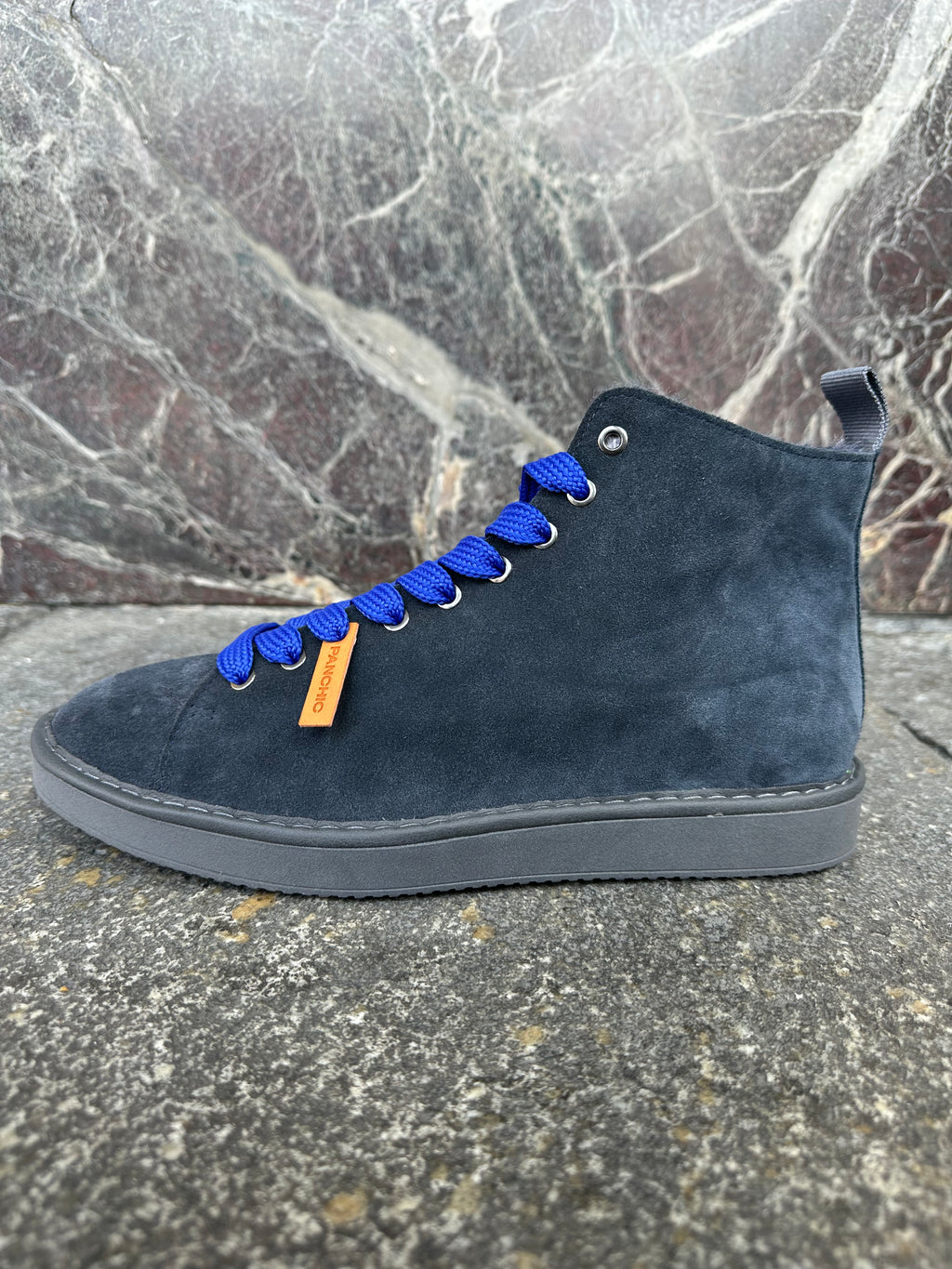 Panchic alte in suede cobalto e blu elettrico
