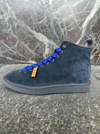 Panchic alte in suede cobalto e blu elettrico