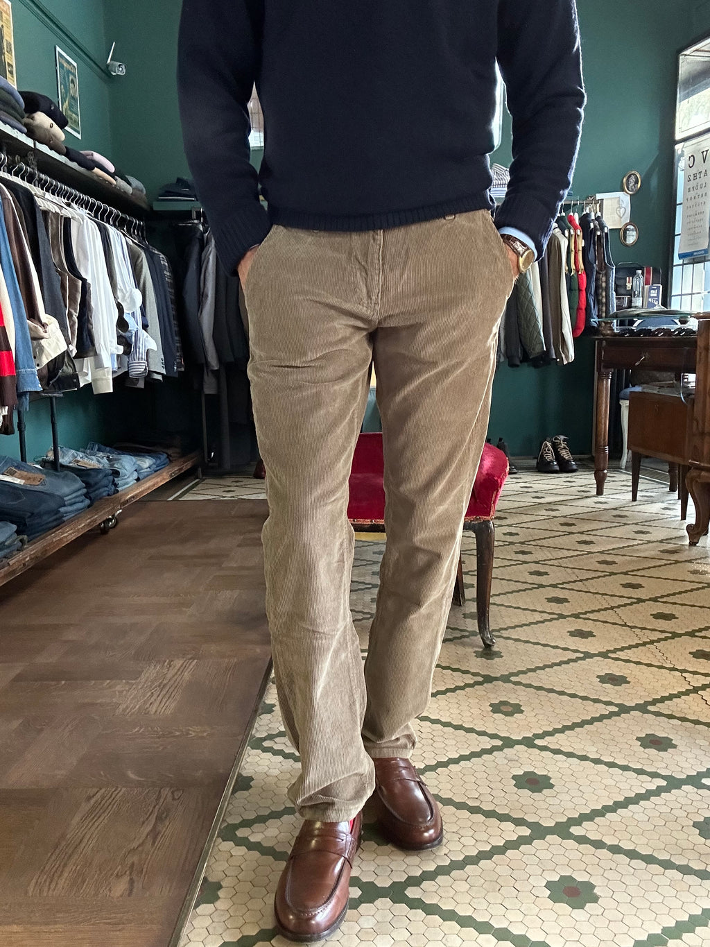 Pantalone velluto coste Tapared fit