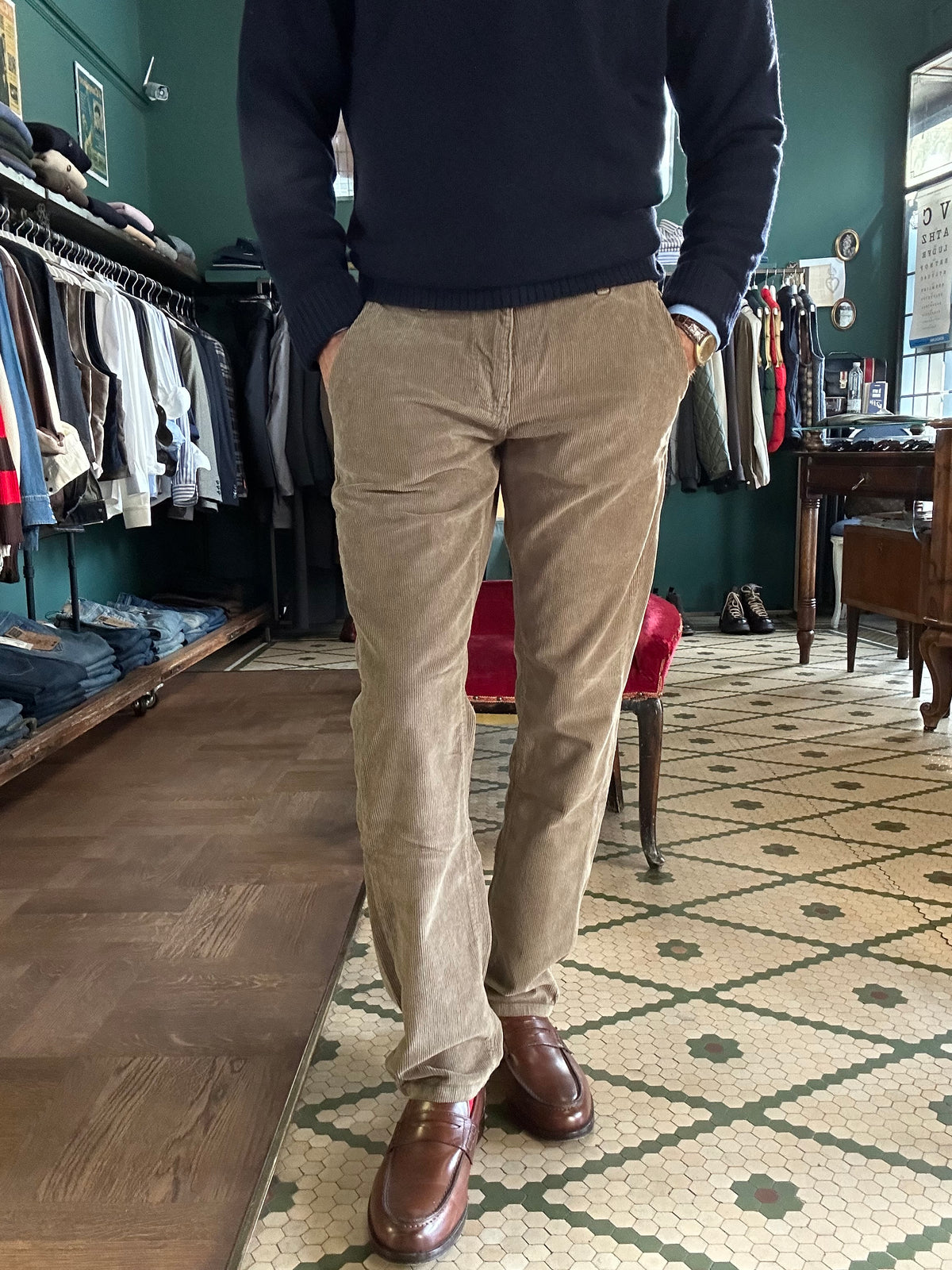 Pantalone velluto coste Tapared fit