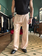 Pantalone baggy effetto seta