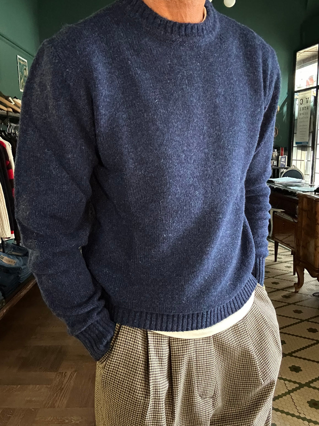 Maglione 100% lana shetland Made in Italy