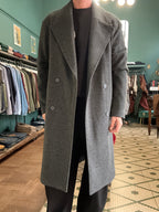 Cappotto doppiopetto oversize grigio