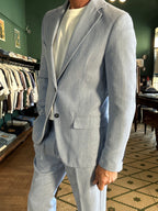 Single-breasted herringbone jacket