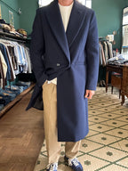 Cappotto con rever a lancia
