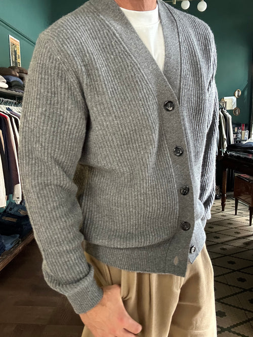 Cardigan costa inglese 80% lana
