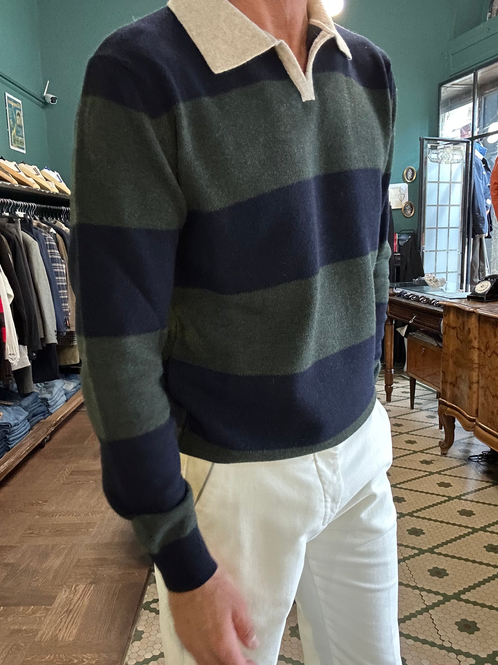 Maglia polo rugby inthebox mistolana