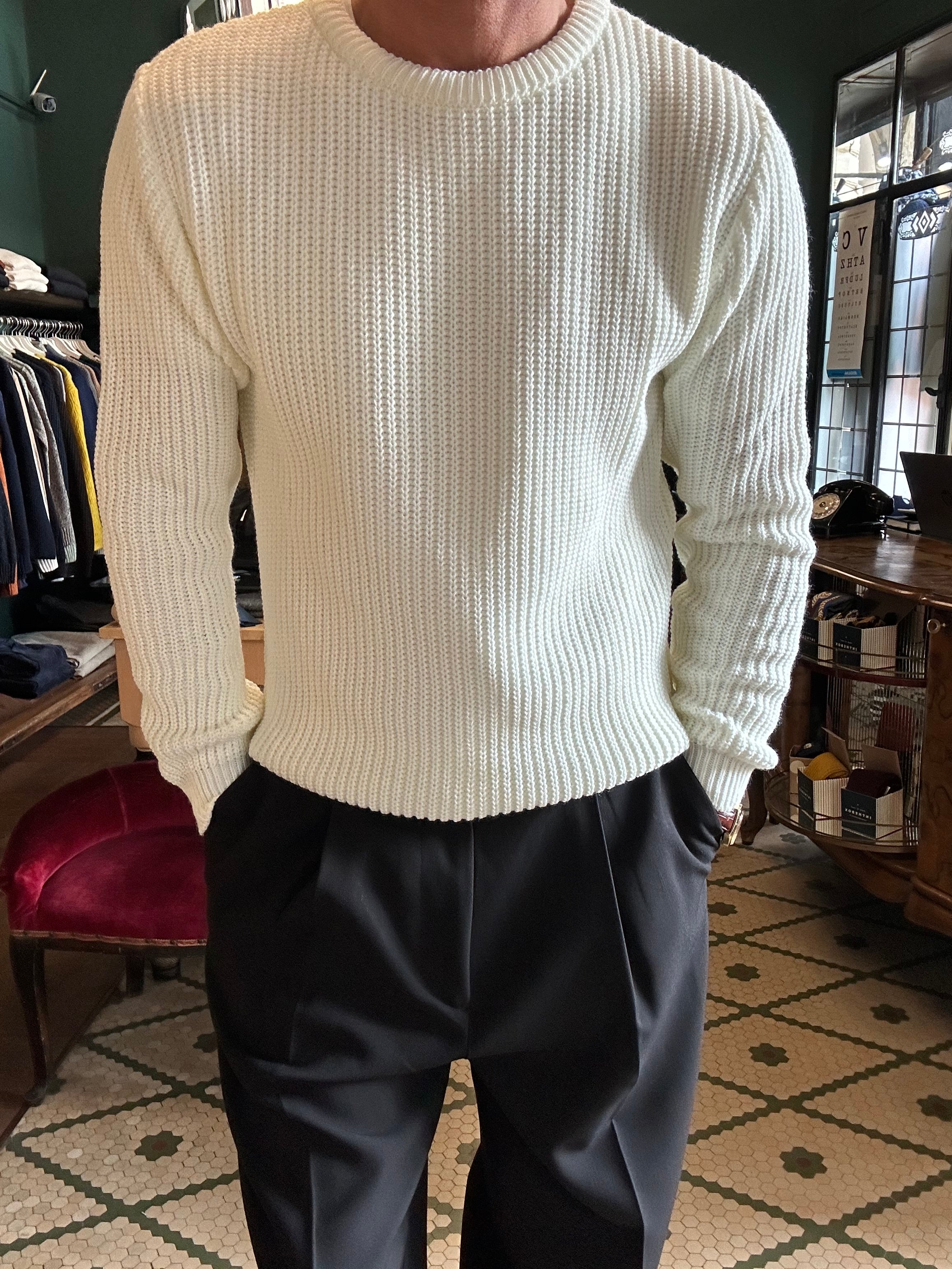 Maglione a coste inglesi