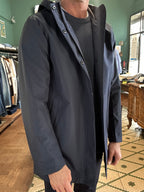 Parka impermeabile blu