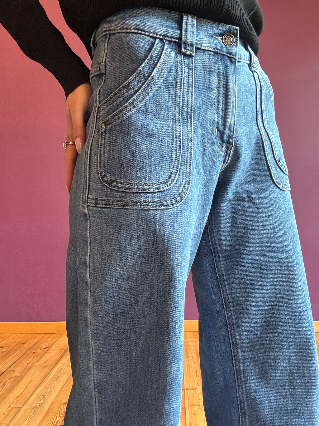 Double pocket baggy jeans
