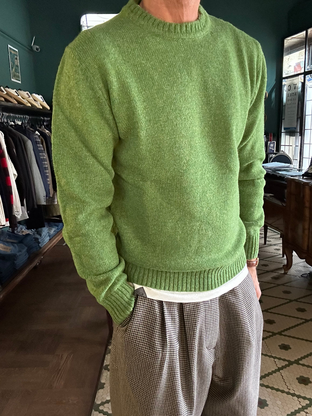 Maglione 100% lana shetland Made in Italy