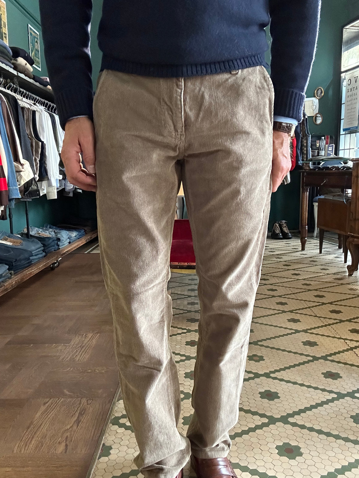 Pantalone velluto coste Tapared fit