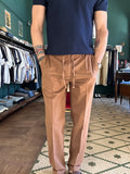 Pantalone lino cotone con coulisse