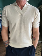 Polo maglina in cotone operato