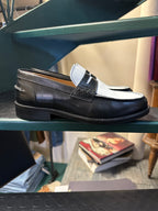 Mocassino college artigianale fondo cuoio