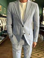 Single-breasted herringbone jacket