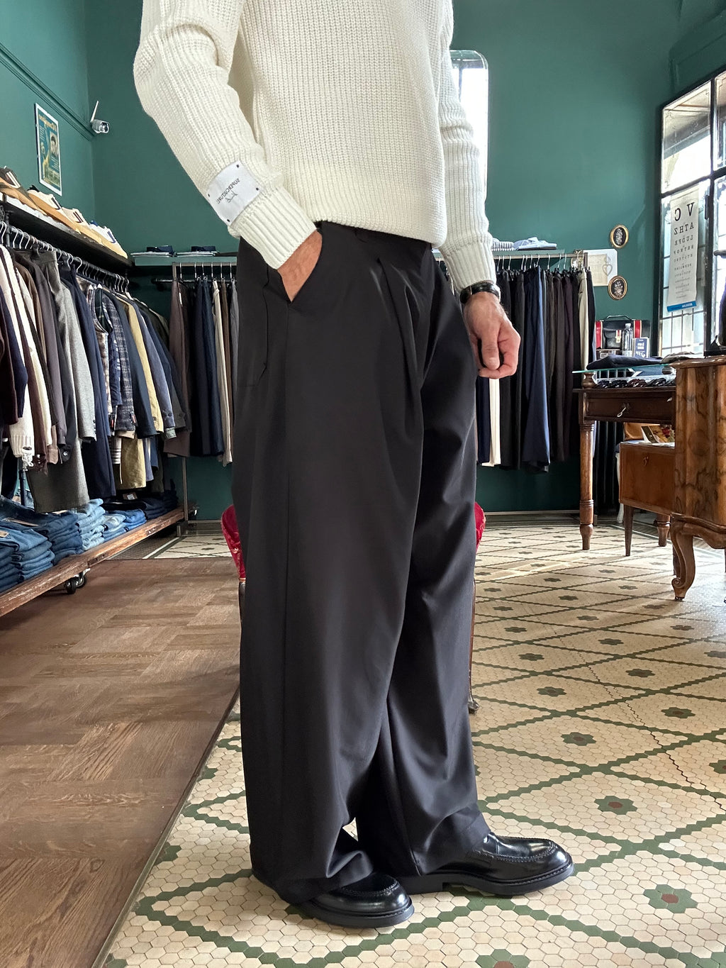 Pantalone over size made in Italy