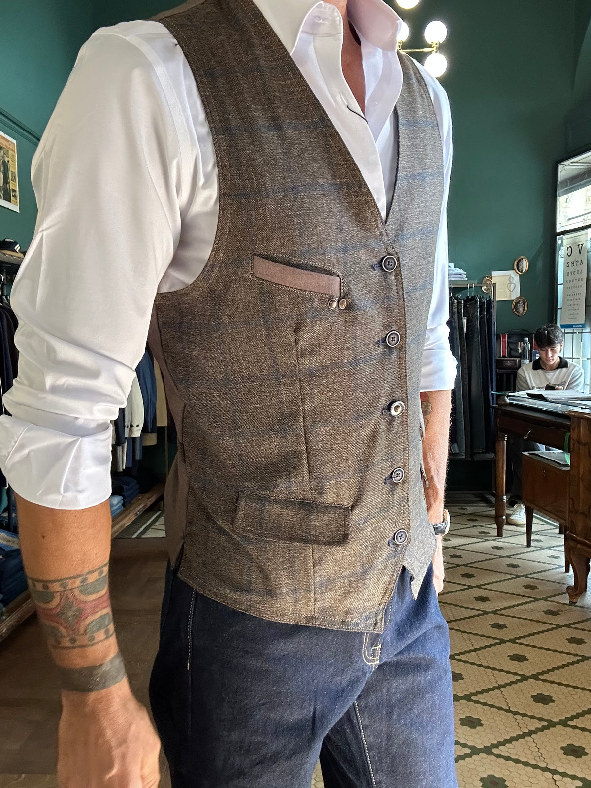 Gilet a quadri Garry’s Earth
