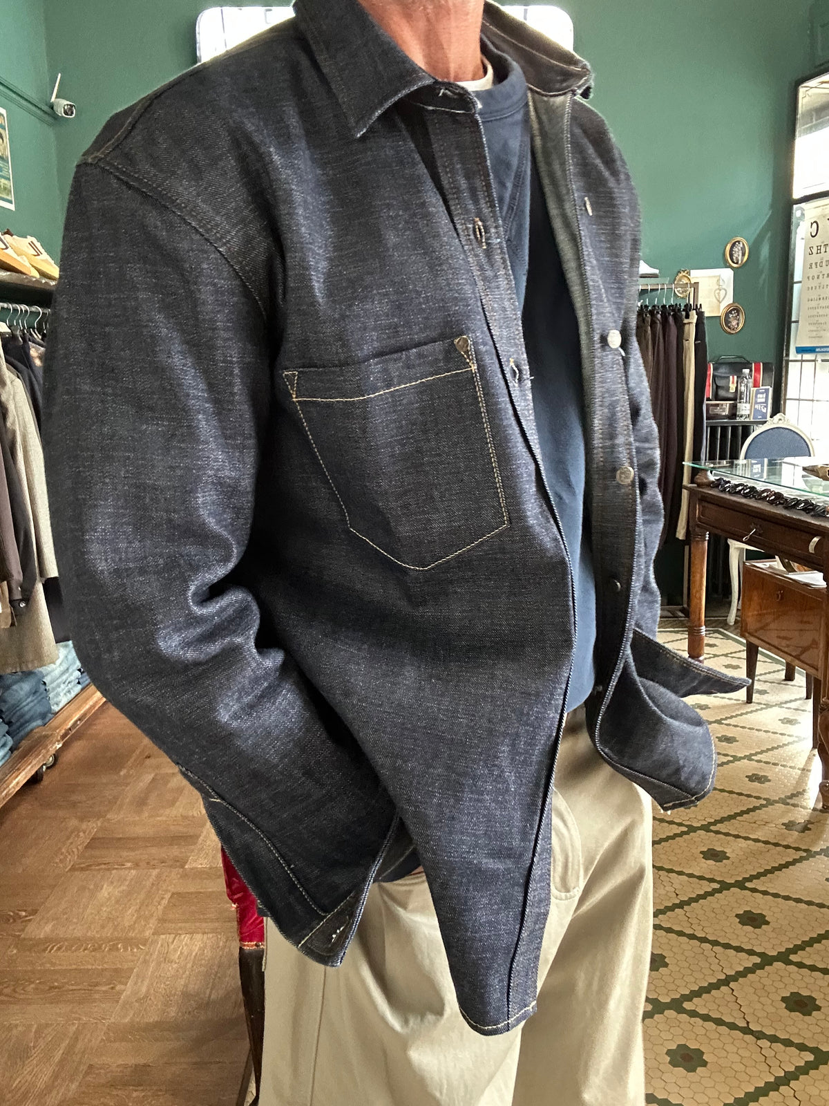 Camicia over-shirt denim Japan