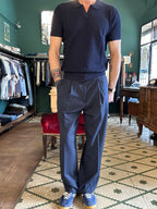 Pantalone con pence loose fit