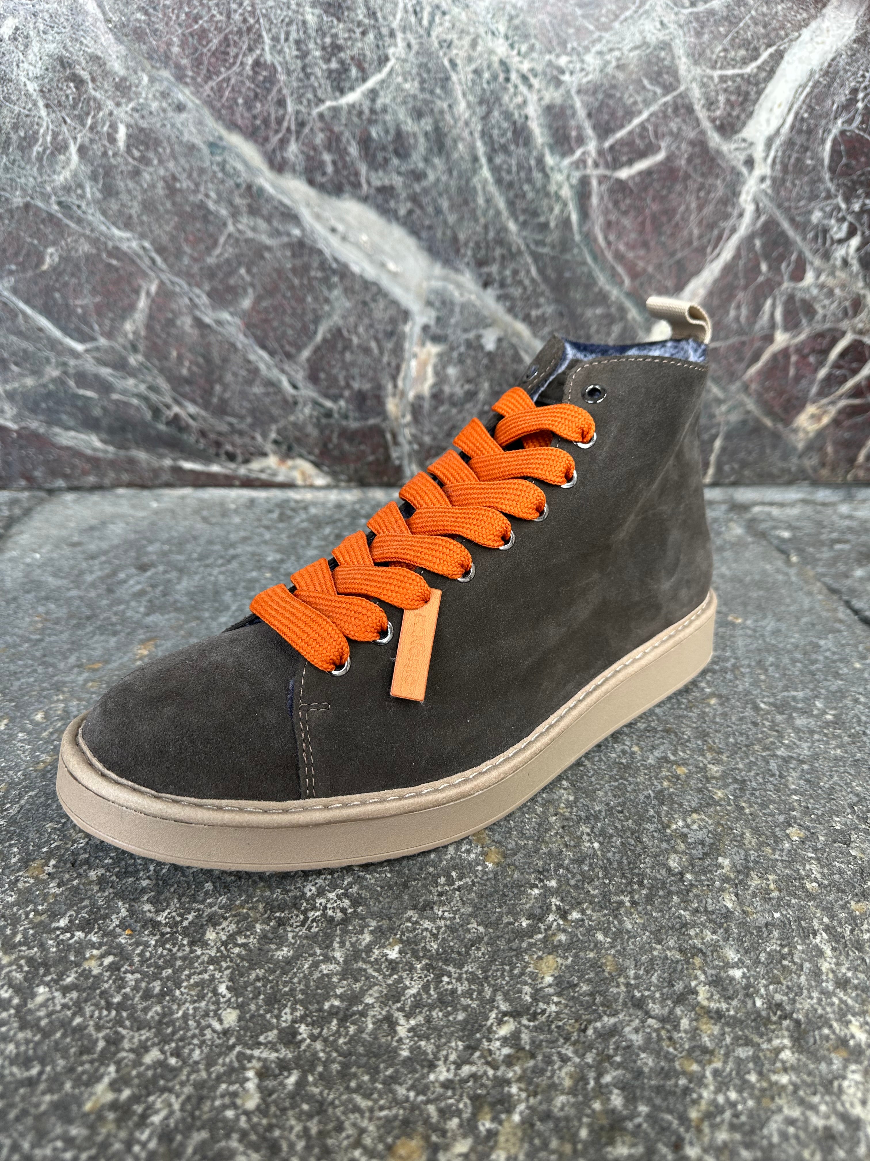 Panachic alte in suede marrone e arancio