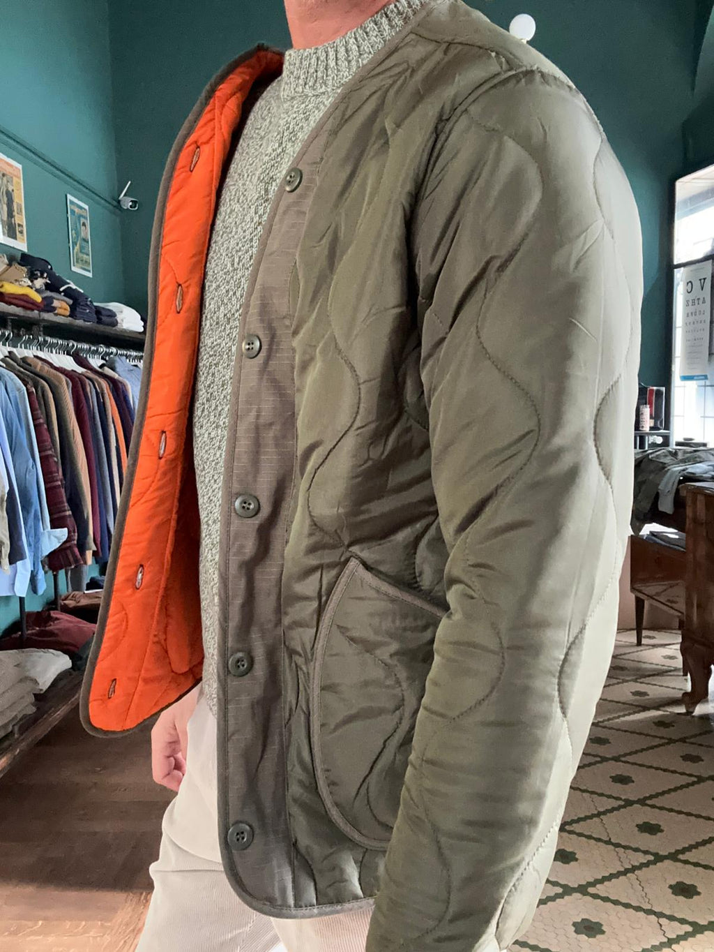 Field jacket camouflage con imbottitura rimovibile