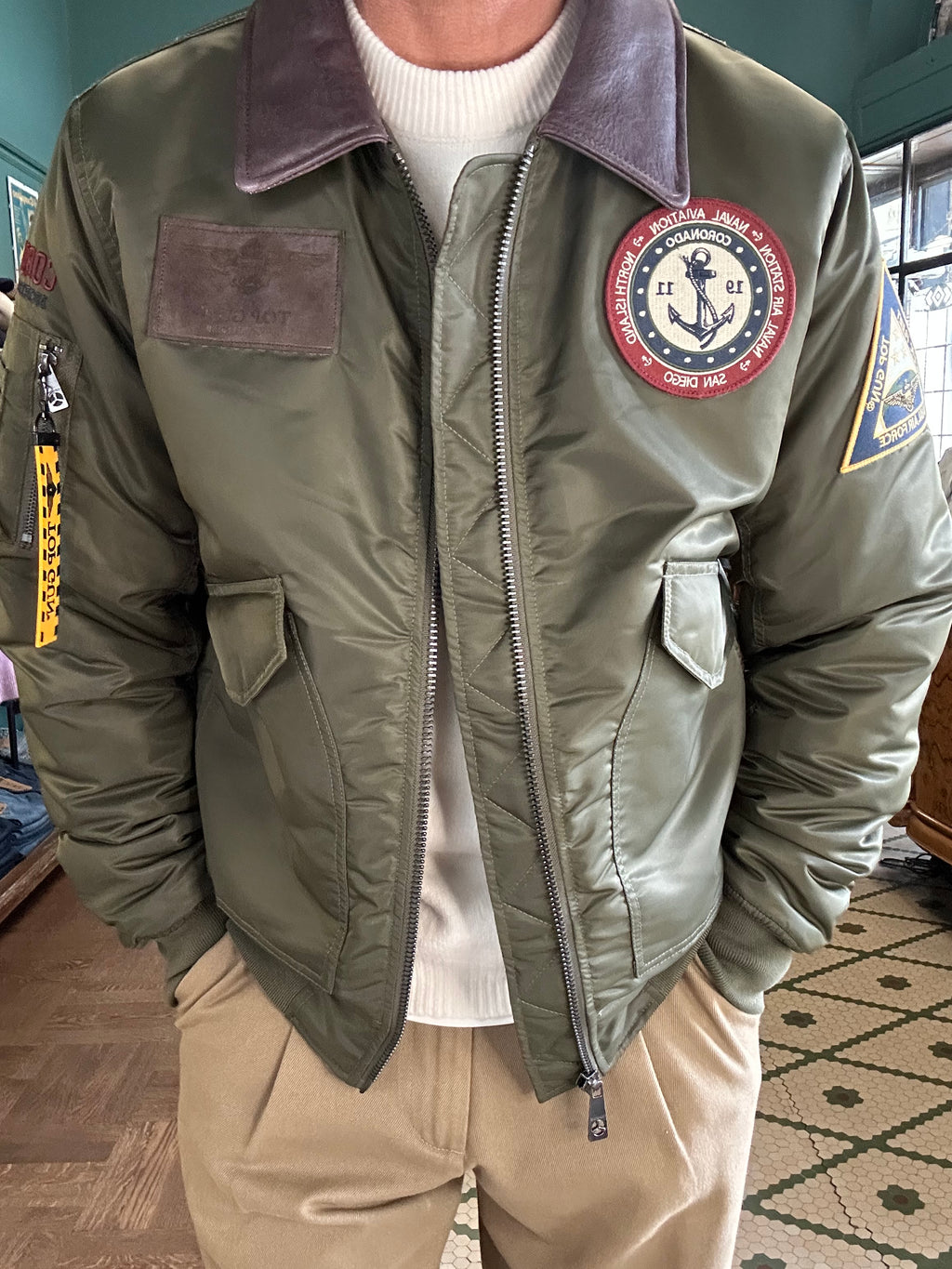 TOP GUN® PREMIUM CORONADO FLIGHT BOMBER JACKET