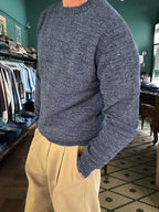 Maglione girocollo lana e cashemire
