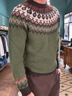 Maglione Jacquard misto lana