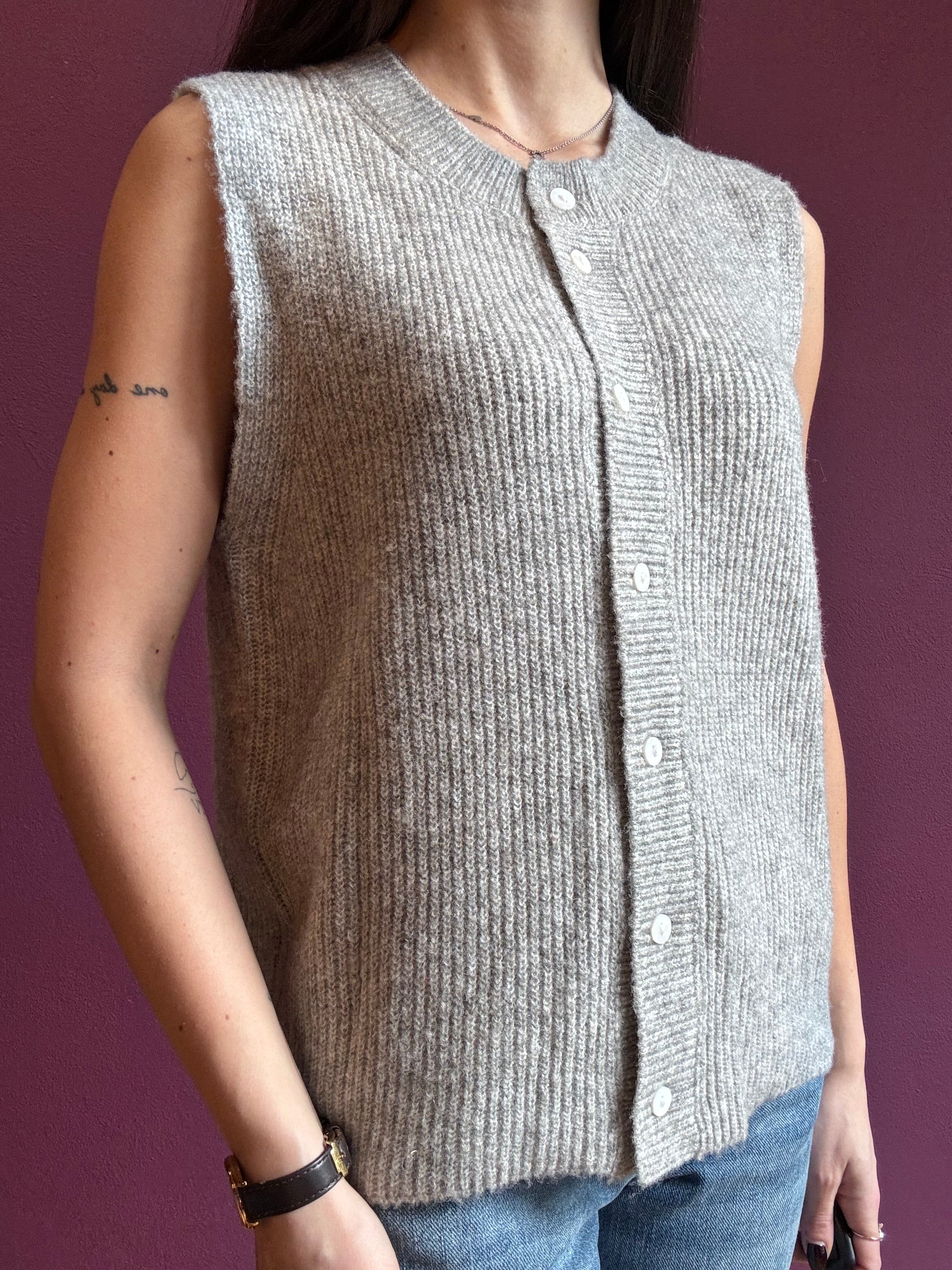 Gilet con bottoni