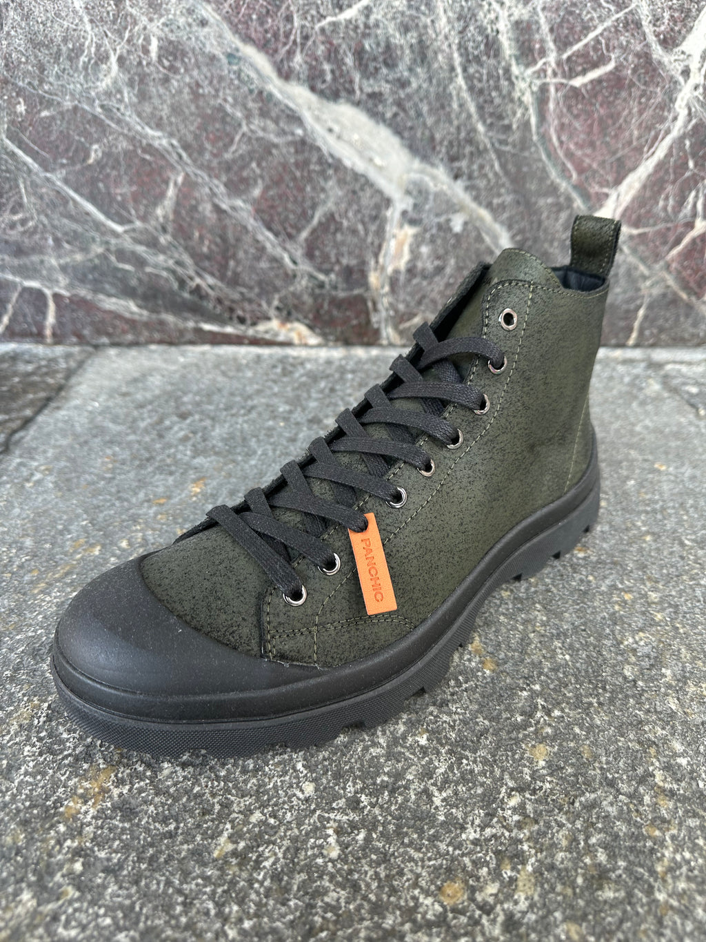 Panchic alte in suede verde militare