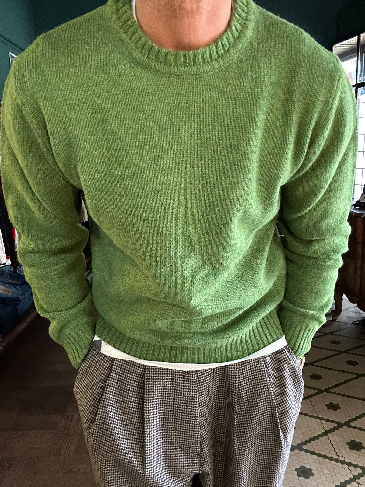 Maglione 100% lana shetland Made in Italy