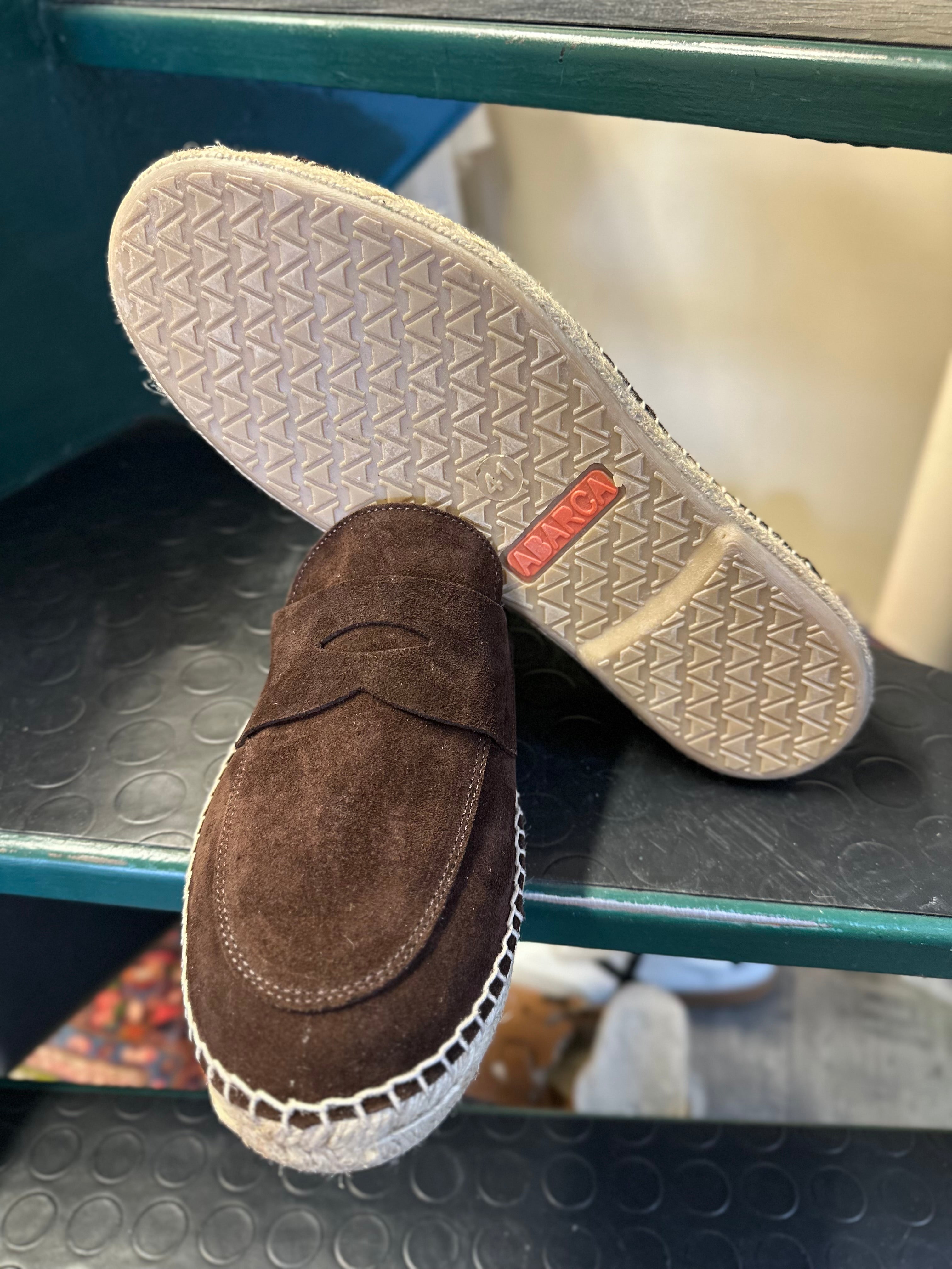 Mocassino abarca serraje