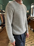 Englischer Rippstrickpullover