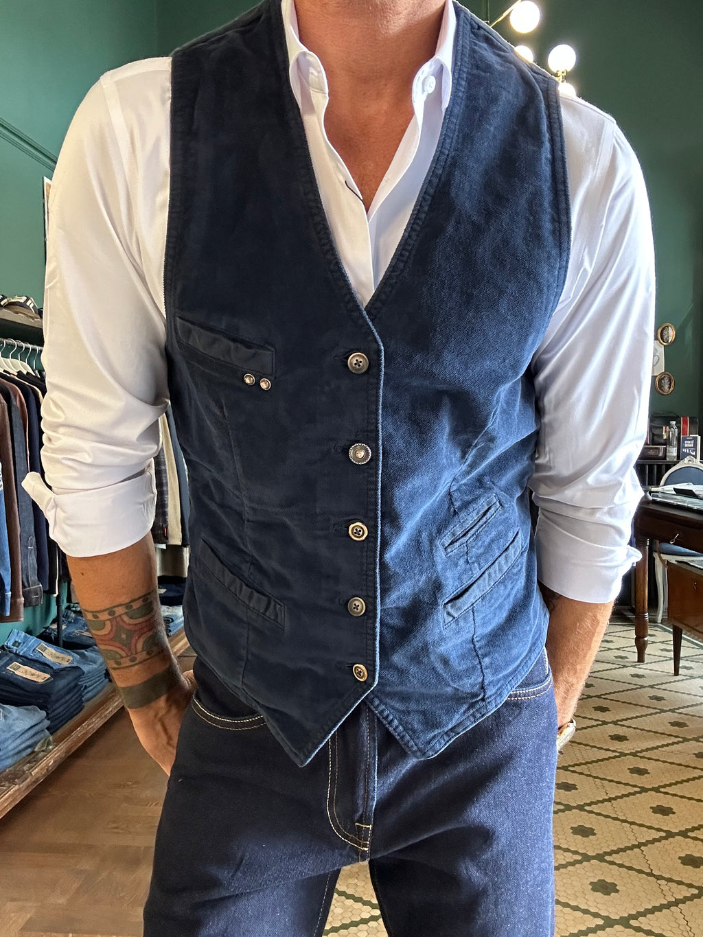 Gilet in fustagno Garry’s Earth