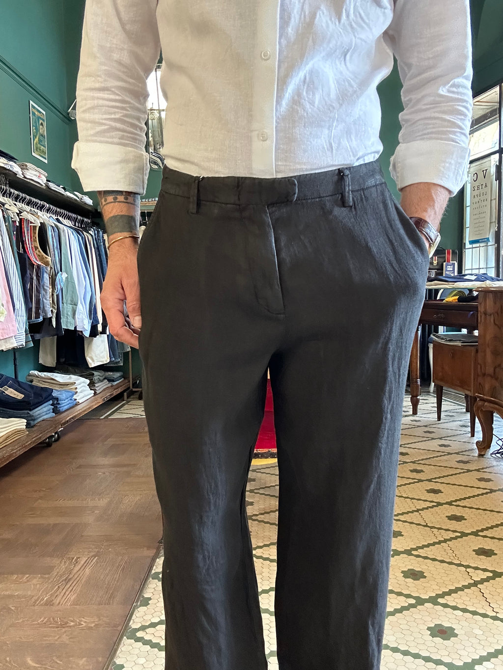 100% Linen baggy Ghibli trousers