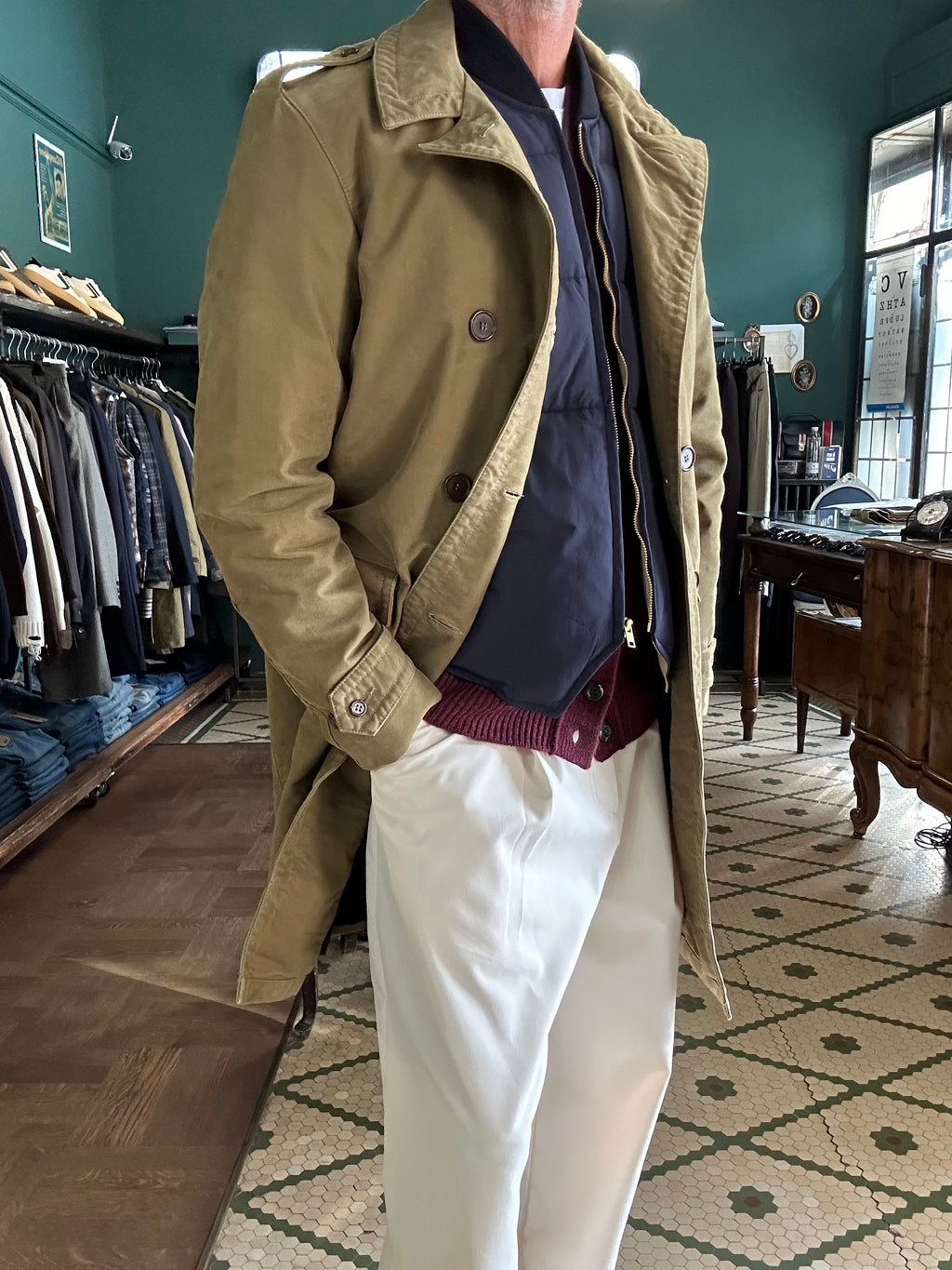 Trench jungle cloth naval officier Chesapeack’s