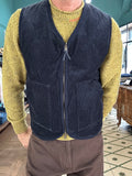 Gilet full zip velluto navajo reversibile inthebox