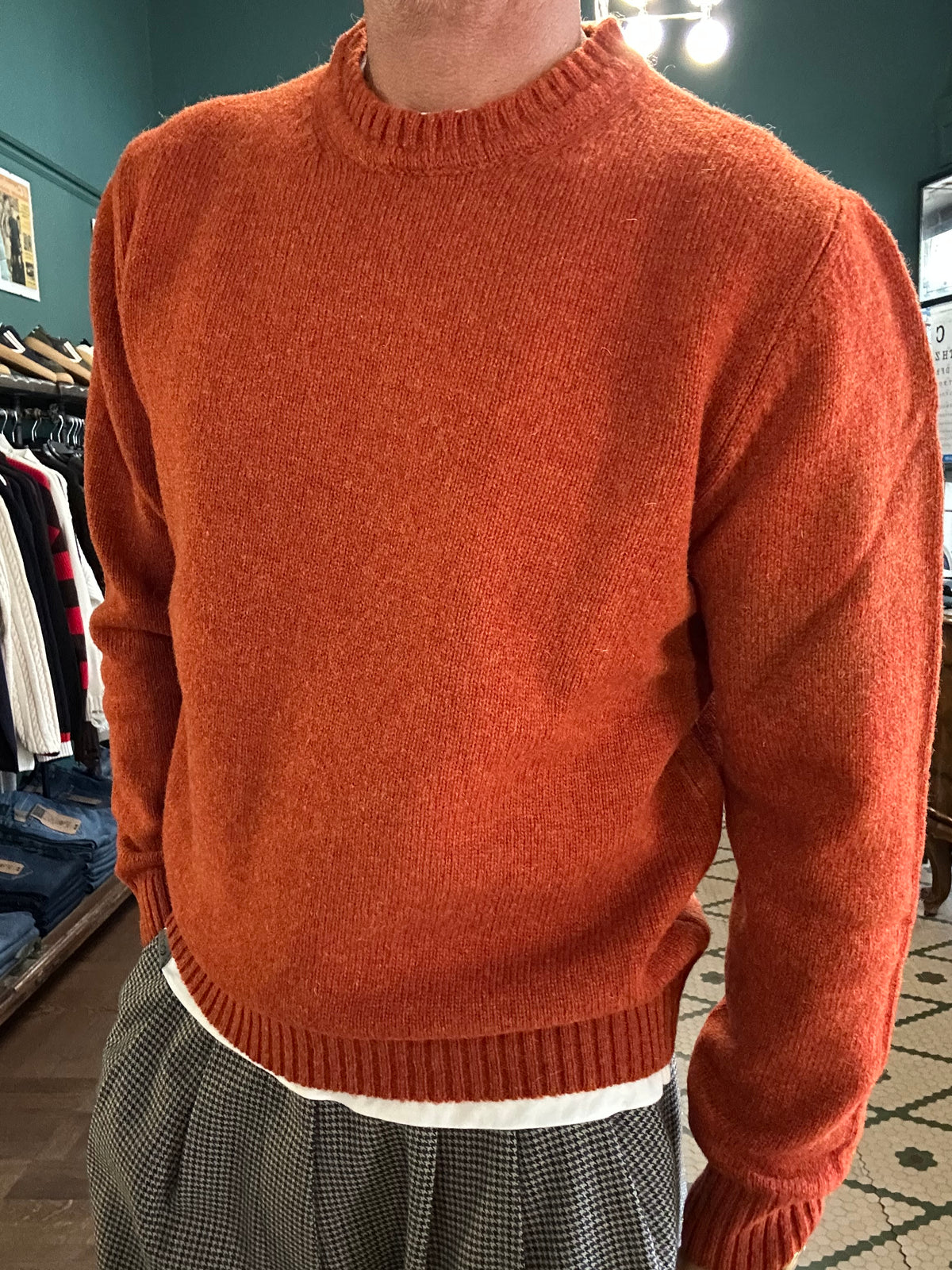 Maglione 100% lana shetland Made in Italy
