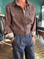 Camicia texana in denim