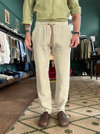 Pantalaccio 100% lino regular fit Made in Italy