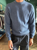Maglione girocollo misto lana e cashmere