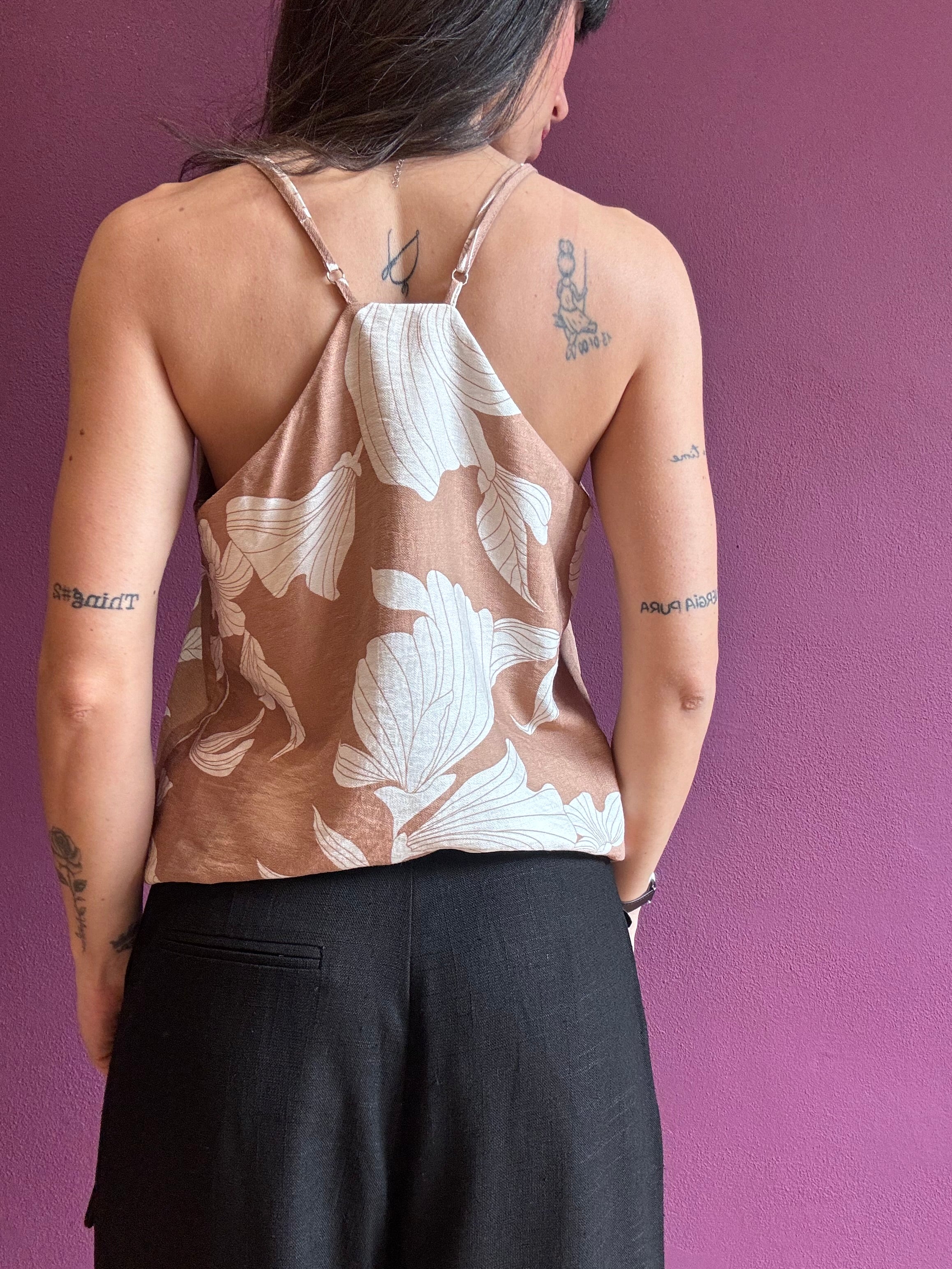 Top mit Camisole-Muster