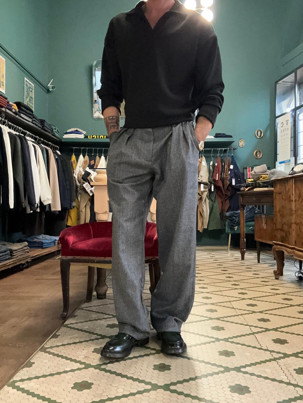 Yan Simmon Pantaloni Vardar in lana