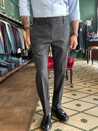 Pantalone Bridges slim fit con elastico in vita