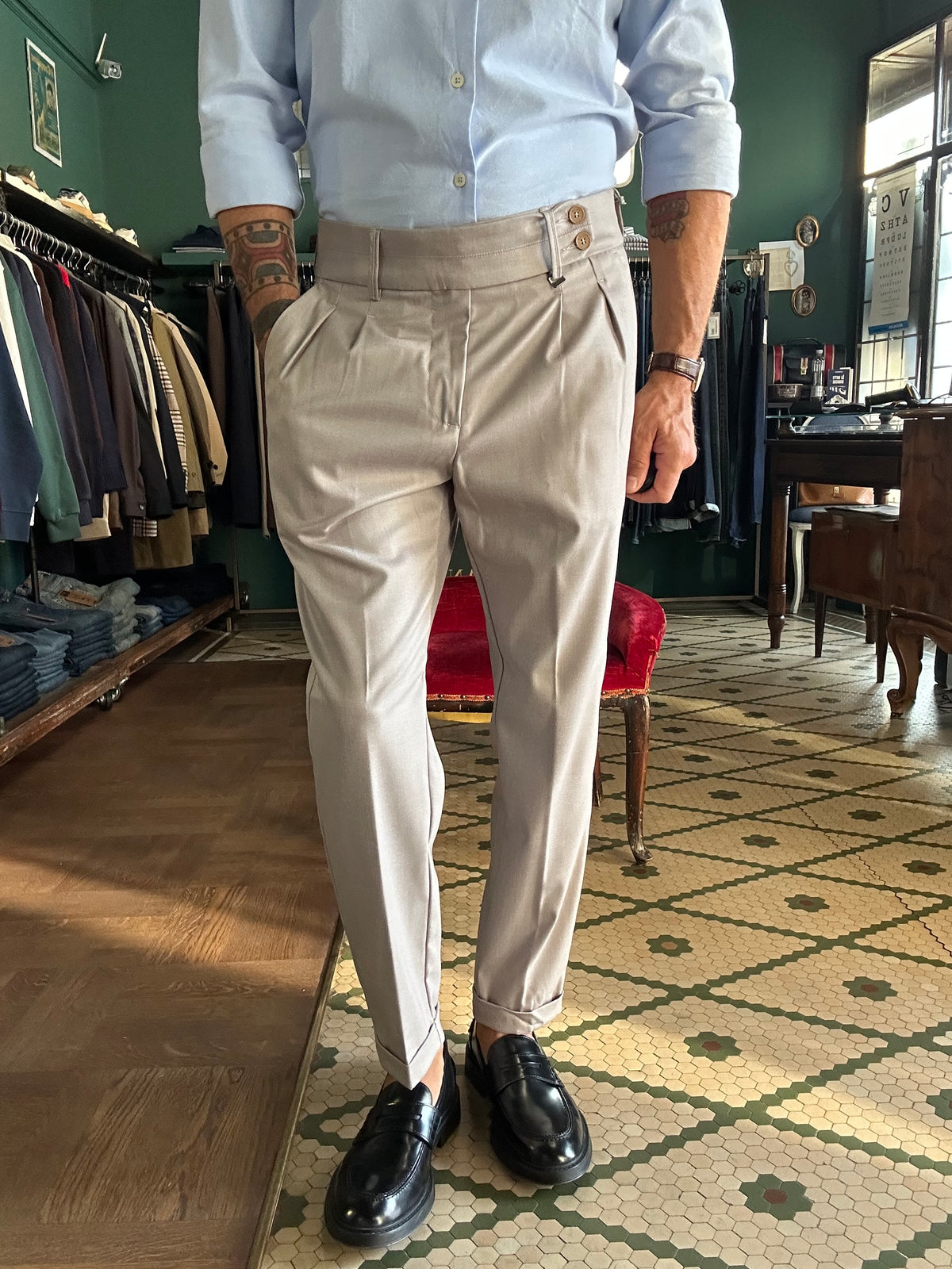 Pantalone Cremonini doppia pence