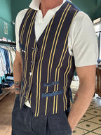 Garry's Earth striped yellow gilet