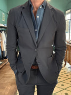 Abito no-stiro blu tessuto tecnico