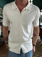 Knitted polo shirt