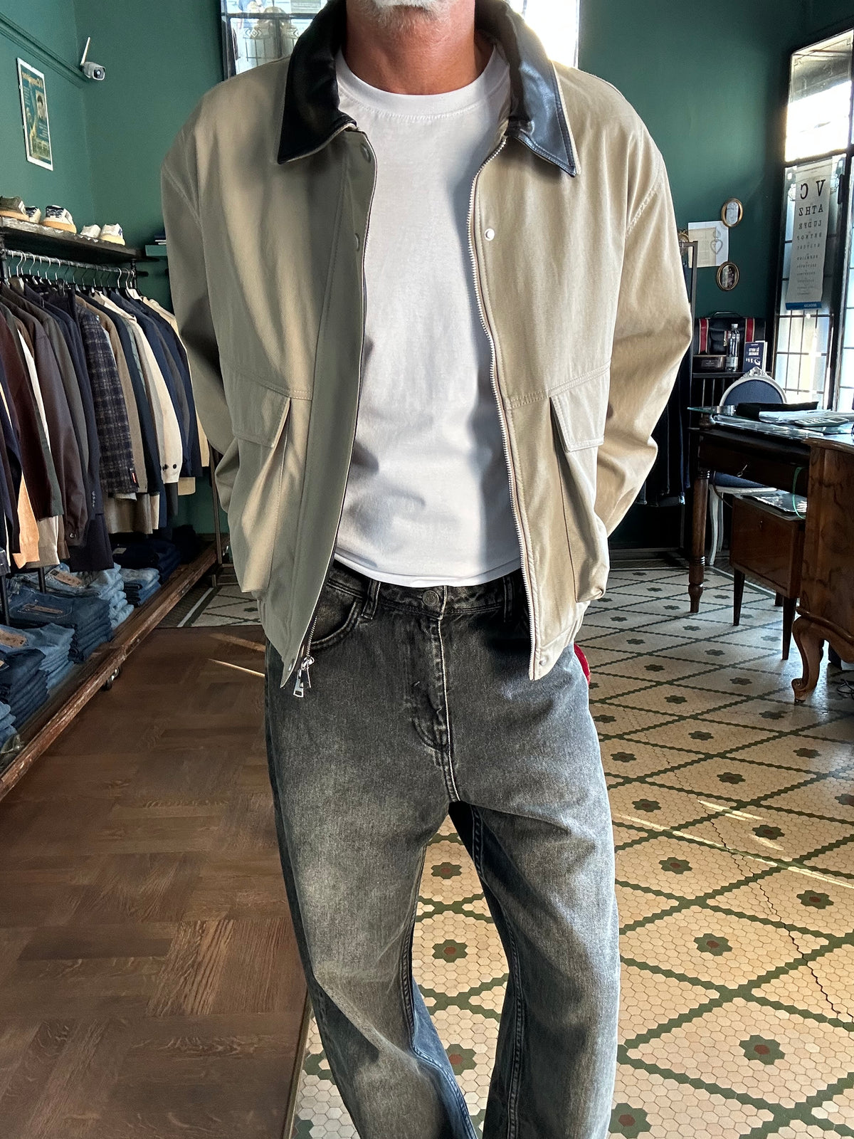 Giubbino stile Barbour over